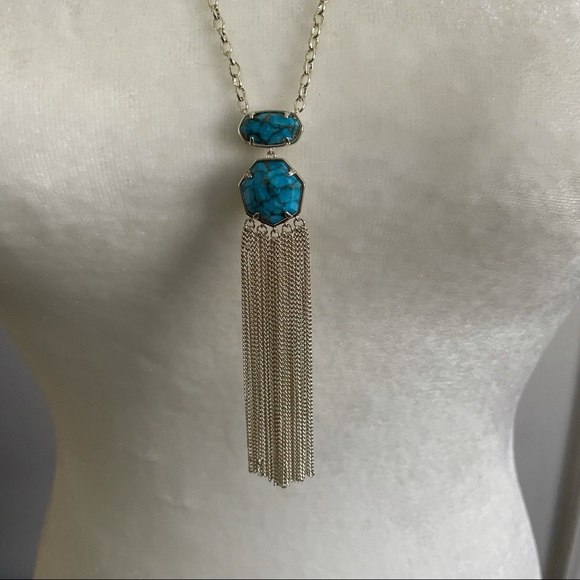 Kendra Scott Pendant Necklace Turquoise Magnesite - Picture 3 of 9